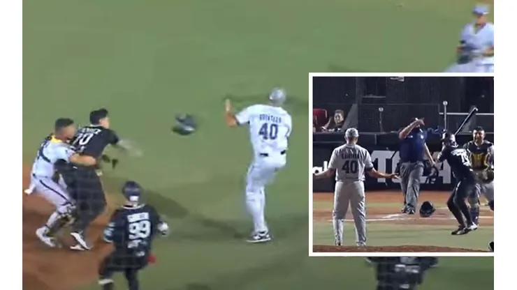 Jugador le lanzó un bat de béisbol a un rival en México