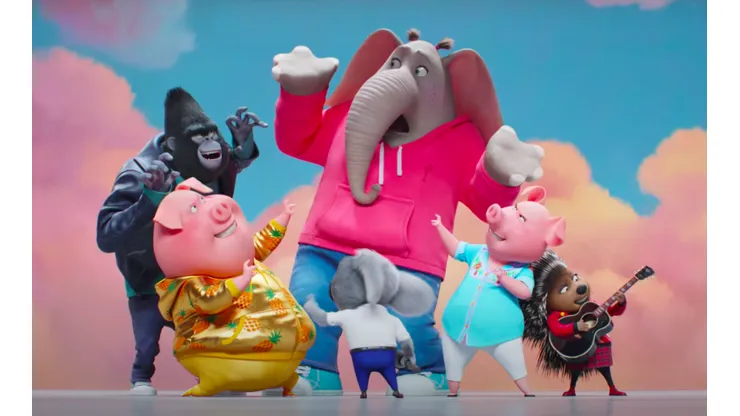 El elenco de Sing 2: ¡Ven y canta de nuevo!.