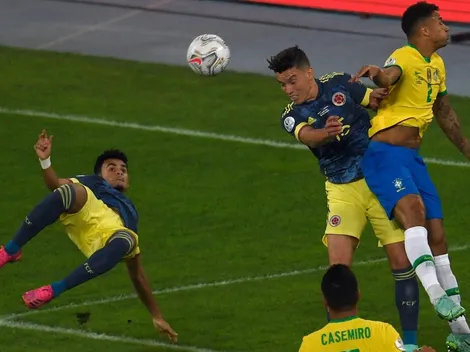 ¡Brutal! Colombia le marca el gol de la Copa a Brasil