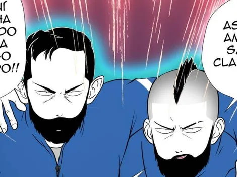 Retratan abrazo de Vidal con Bravo como la serie Slam Dunk