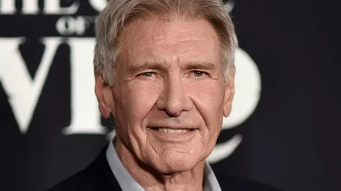 Harrison Ford en medio de la promoción de una de sus últimas películas.