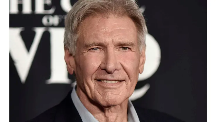 Harrison Ford en medio de la promoción de una de sus últimas películas.