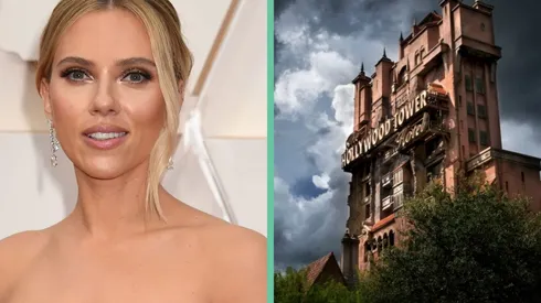 Scarlett Johansson y la atracción de los parques de diversiones de Disney, La Torre del Terror.