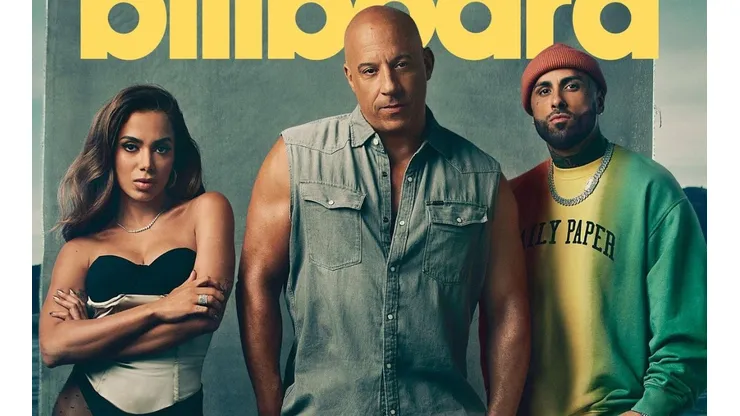 Vin Diesel, Nicky Jam y Anitta en la portada de Billboard.