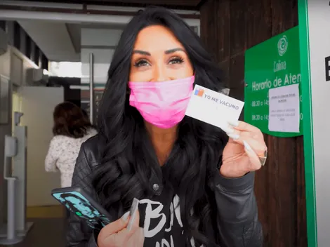 Pamela Díaz se pegó show completo para vacunarse