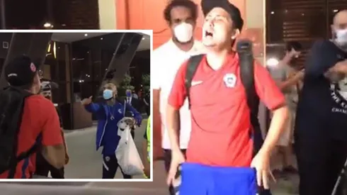 Hincha llegó hasta el hotel de Cuiabá para conseguir un autógrafo de la Roja
