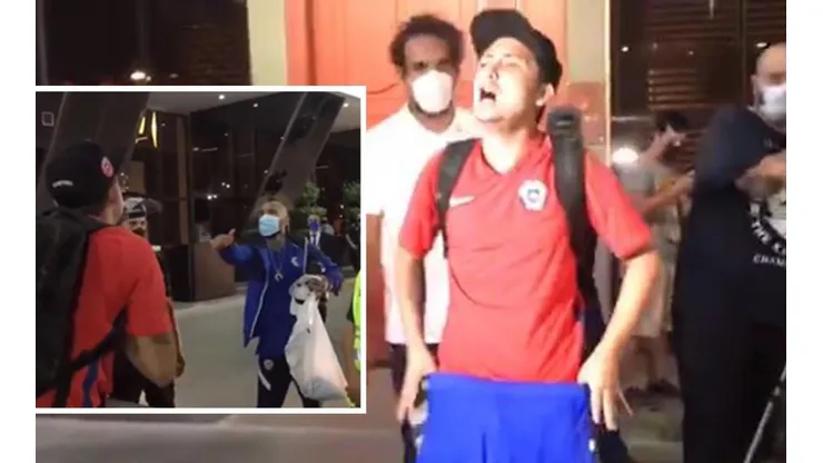 Hincha llegó hasta el hotel de Cuiabá para conseguir un autógrafo de la Roja