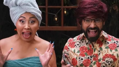 Naya Fácil junto al creador de Mamones, su director Francesc Morales.