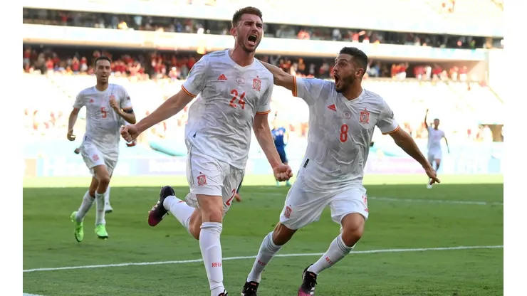 Laporte marcó su primer gol en la selección española