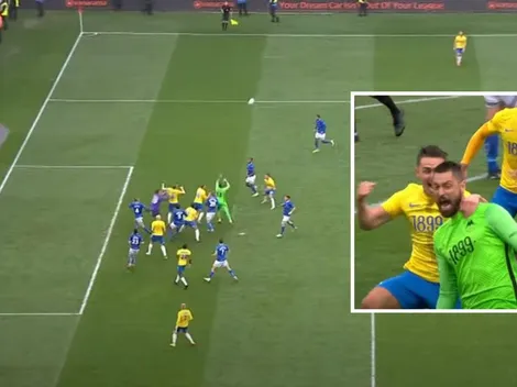 Gol de arquero en los descuentos de la final del ascenso