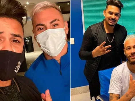 Barbero sube fotos con varios jugadores de la Roja y con Neymar