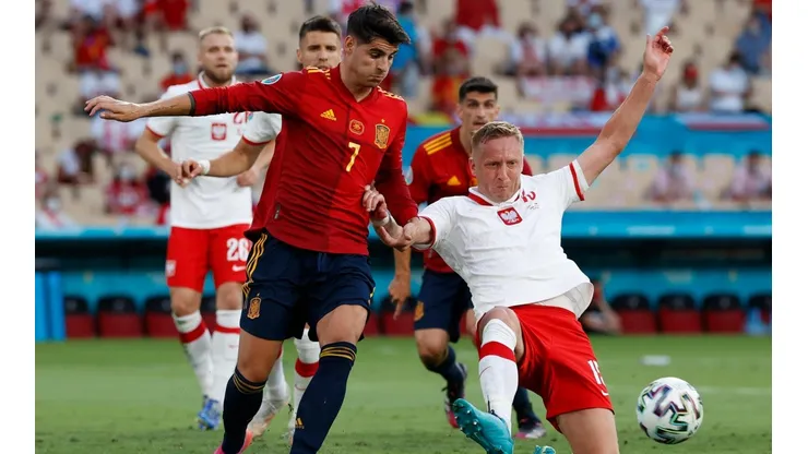 España se complica con el empata ante Polonia en la Eurocopa.