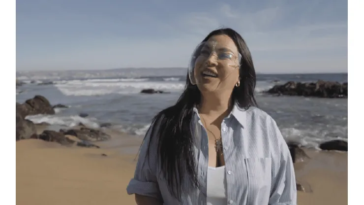 La modelo apareció en las pantallas de TVN para el espacio "Mira a quien me encontré".