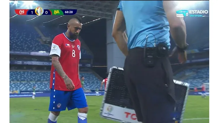 Martín Lasarte explica el cambio de Arturo Vidal