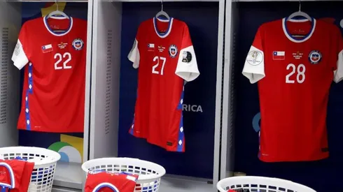 Chile tapó la marca Nike con una bandera del país