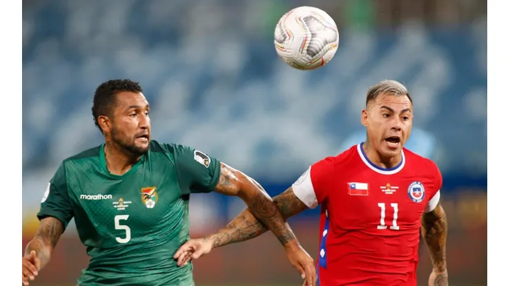 Chile en su partido ante Bolivia por la Copa América.
