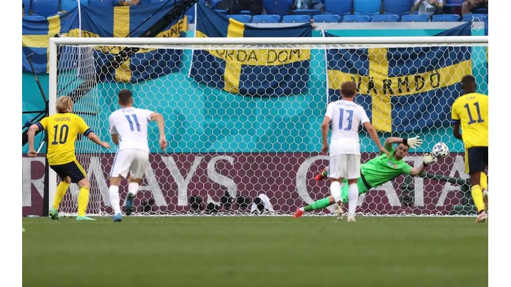 Forsberg anotó el gol del triunfo de Suecia ante Eslovaquia