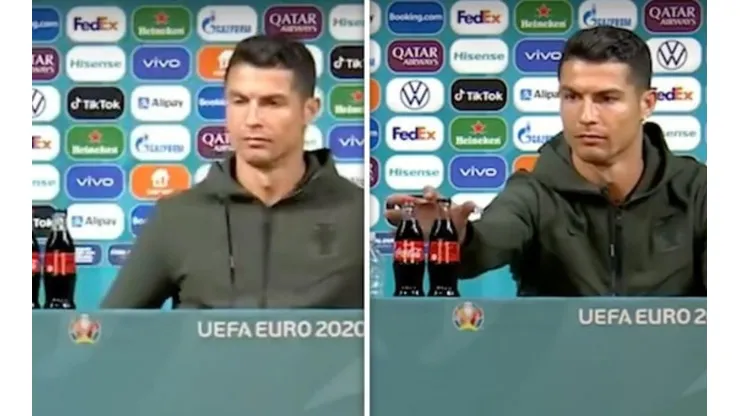 La UEFA pidió que los jugadores no toquen las botellas en las conferencias