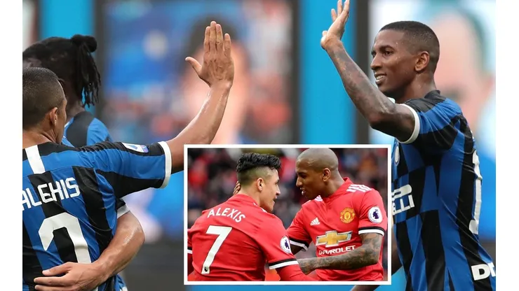 Ashley Young coincidió con Alexis en Manchester United e Inter de Milán