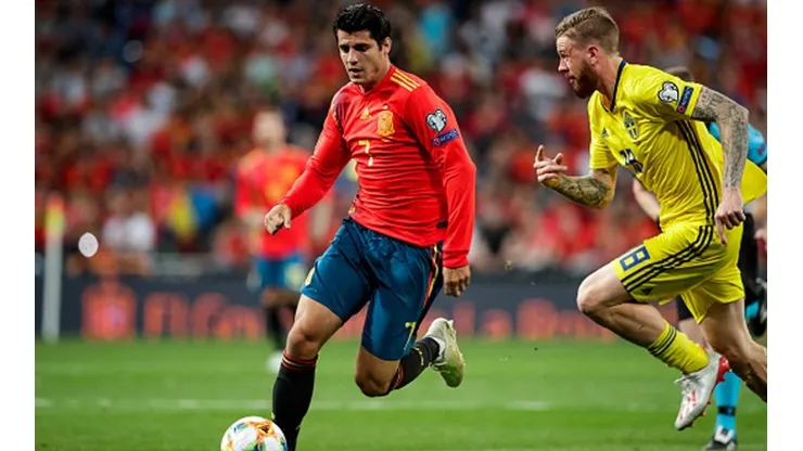 España no lució ante Suecia y tendrá que despejar las dudas ante la Polonia de Lewandowski. Foto: Getty.