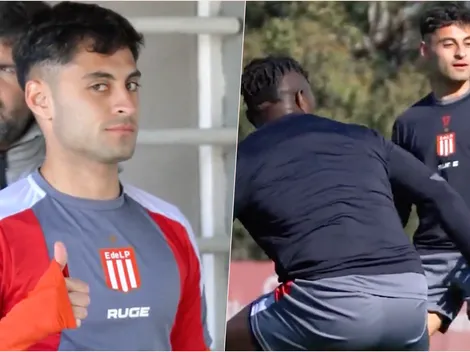 La alegría de Javier Altamirano: "Muy feliz de volver a entrenar"