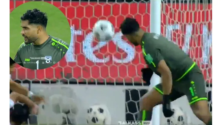 Garrafal error del portero afgano ante India.