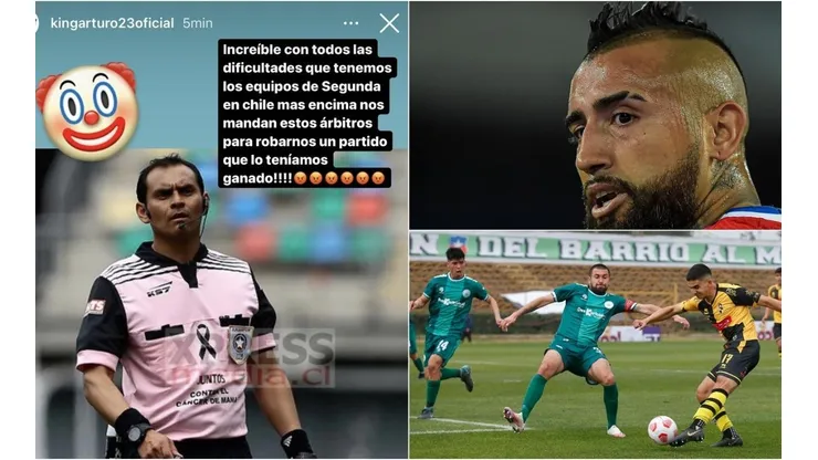 Arturo Vidal estalla tras la eliminación de Rodelindo Román en Copa Chile y acusa robo del árbitro.