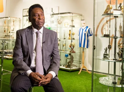 Pelé se emociona con el homenaje a Diego Maradona