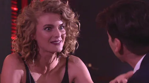 Josefina Montané junto a Álvaro Espinoza, en La Torre de Mabel.