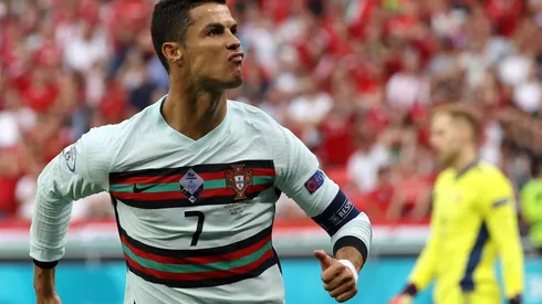 Cristiano Ronaldo celebrando con todo