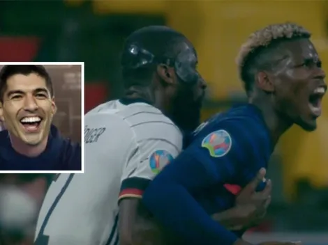 ¡La gran Lucho Suárez! Rudiger mordió a Pogba