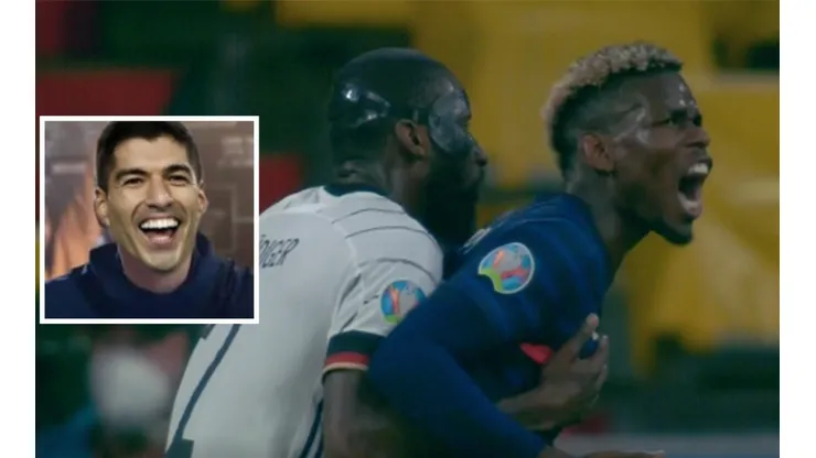 Rudiger en el momento de la mordida a Pogba