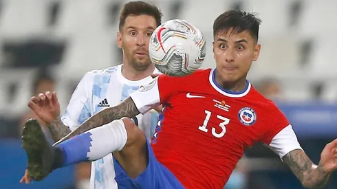 Chile ante Argentina en su debut en la Copa América.