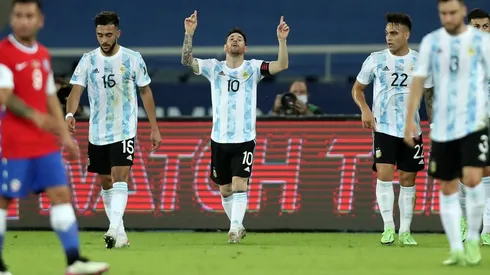 Lionel Messi le marcó un golazo de tiro libre a Chile