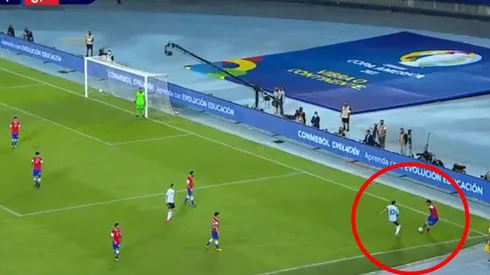 La gran jugada de Maripán contra Messi en la Copa América