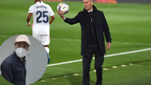 Zinedine Zidane mostró su molestia con un periodista.
