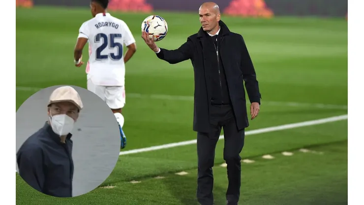 Zinedine Zidane mostró su molestia con un periodista.