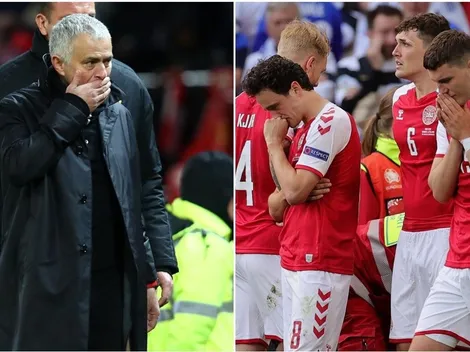 Mourinho desesperado tras colapso de Eriksen: "Lloré y recé"