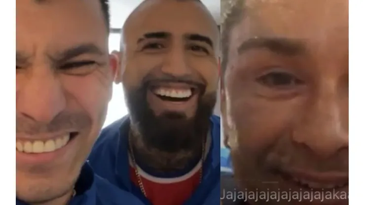 Gary, Vidal y el Chino pelusearon un rato en sus redes sociales