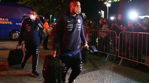 Vidal lideró la llegada de la Roja a Brasil