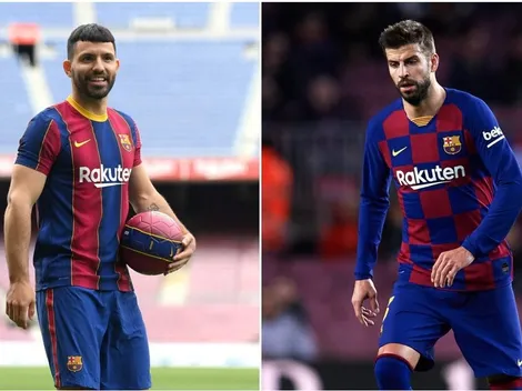 Piqué feliz por jugar junto al Kun: "Messi habla muy bien de él"