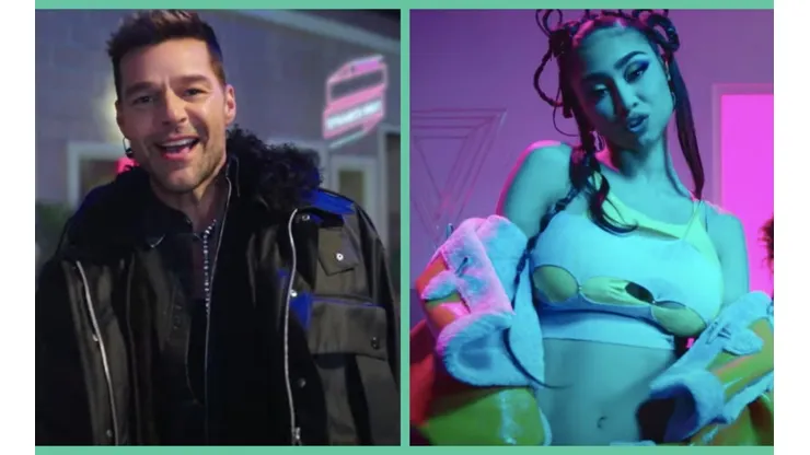 Ricky Martin y Paloma Mami en el video de Qué Rico Fuera.