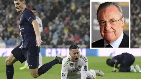 Un choque entre Meunier y Hazard terminó con lesión del jugador del Real Madrid