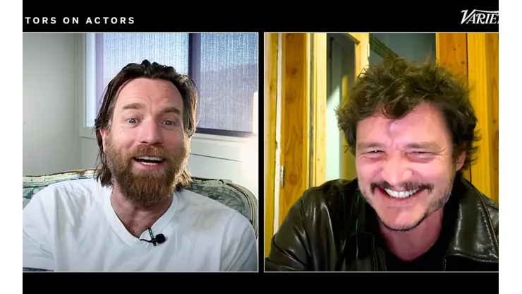 Ewan McGregor y Pedro Pascal en la conversación remota sobre Star Wars.