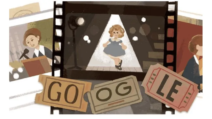 La niña dorada de Hollywood fue recordada por Google.