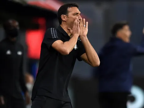 Scaloni molesto tras empate de Argentina con Colombia