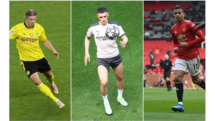 Haaland, Foden y Greenwood se lucen junto al Dortmund, City y United respectivamente.