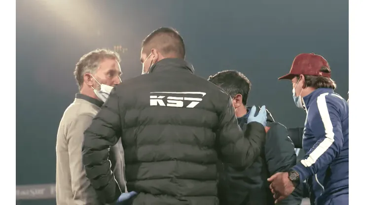 Miguel Ponce enfurecido y con la cadena suelta en el Colo Colo-La Serena.