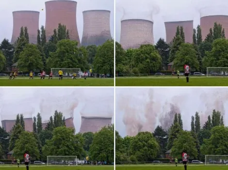 Impactante: demuelen central eléctrica y los jugadores se paralizan