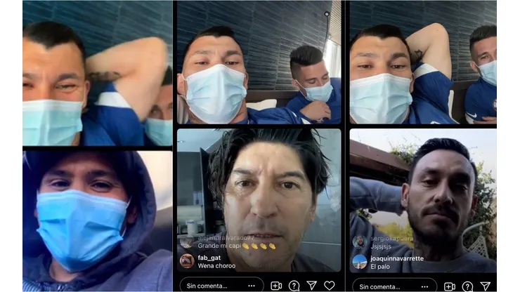 Gary Medel se lució en un live junto a Humberto Suazo, Iván Zamorano y Mauricio Pinilla